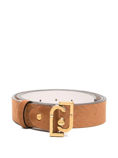 Cintura marrone con fibbia dorata LIU JO | AA6236T384A/X0742